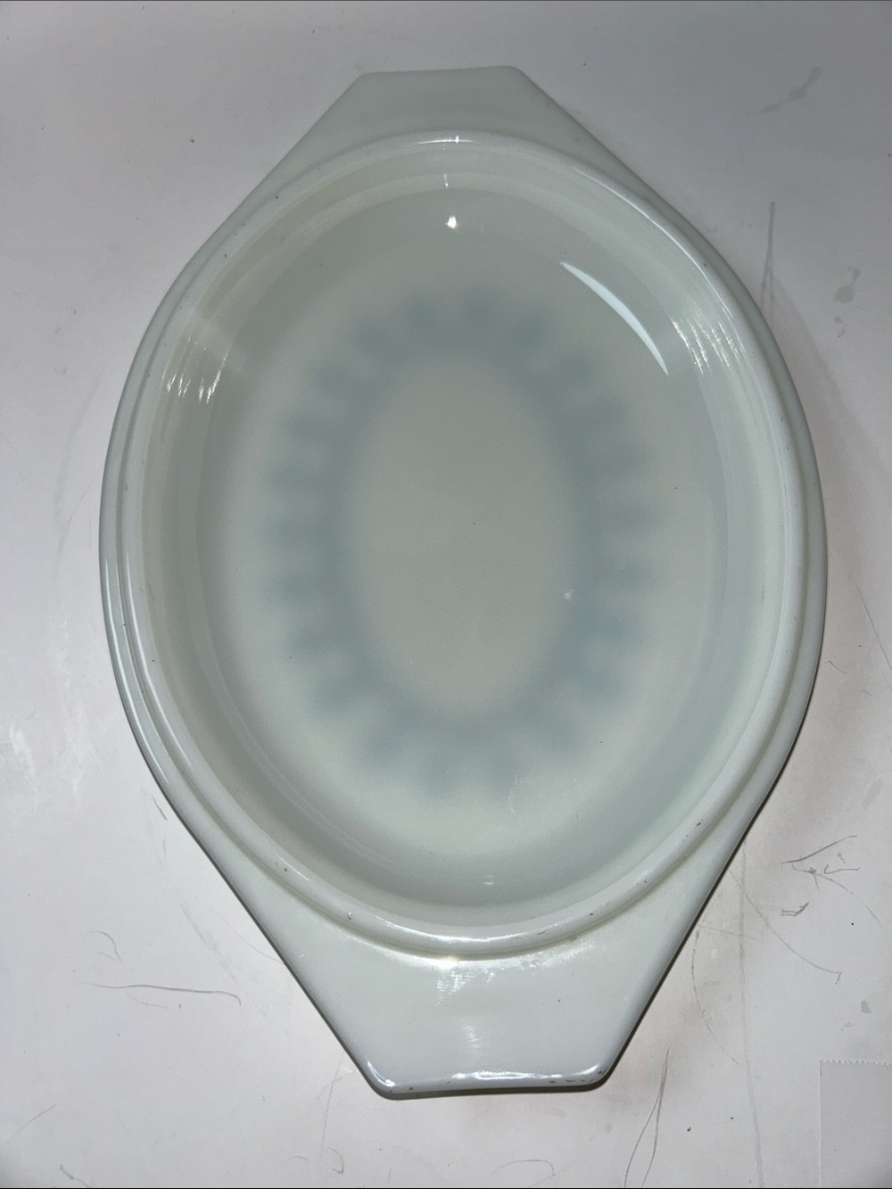 Vintage PYREX SNOWFLAKE Garland Casserole Dish W/Lid 1.5 QT. 043. #8 - Picture 16 of 17